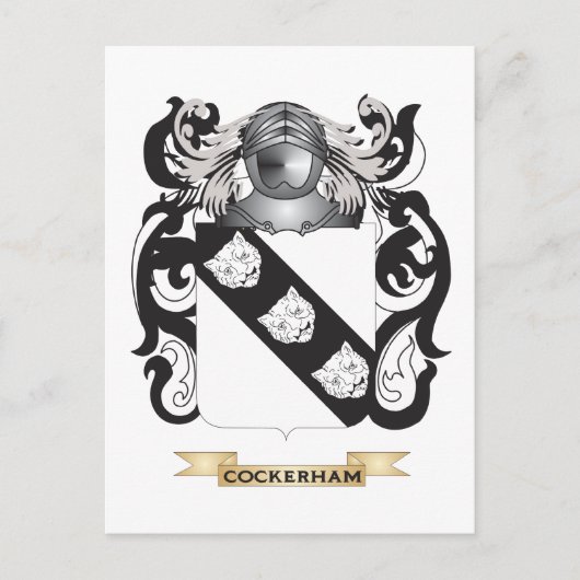 Cockerham Coat of Arms Postkarte (Vorderseite)