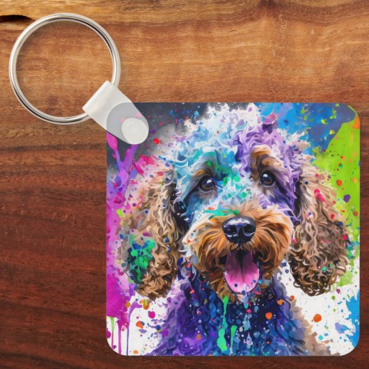 Cockerpoo Dog Schlüsselanhänger (Vorderseite)