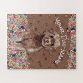 Cockerpoo Spoodle Cockerdoodle Cockapoo Brown Dog Puzzle (Horizontal)