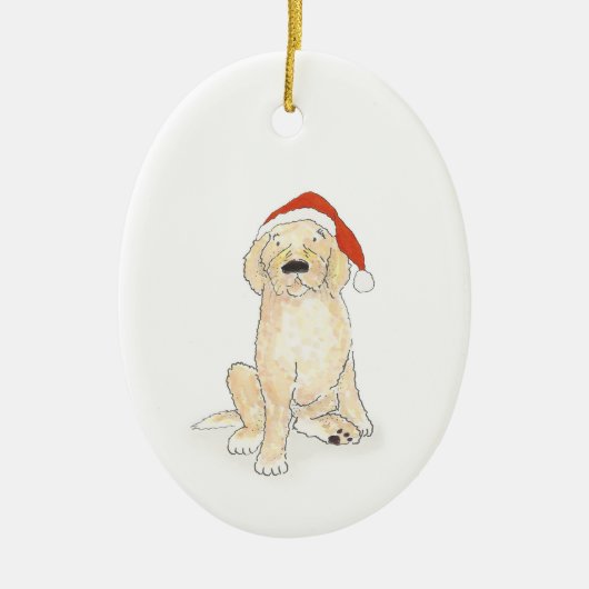 Cockerpoo Weihnachtsdekoration Keramik Ornament (Vorne)