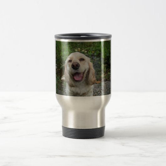 Cockerspaniel-Foto Reisebecher (Mittel)
