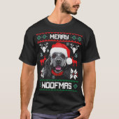 Cockerspaniel fröhlicher Woofmas WeihnachtsT - T-Shirt (Vorderseite)
