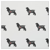Cockerspaniel-Liebe Stoff (Muster)
