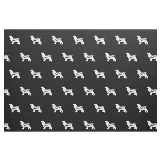 Cockerspaniel-Liebe Stoff (Fat Quarter (45,7 x 55,9 cm))