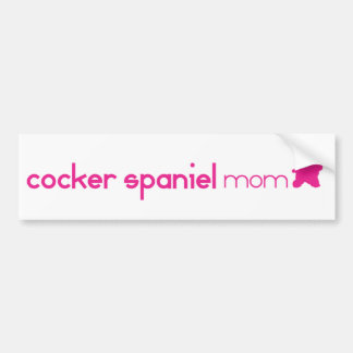 Cockerspaniel-Mama Autoaufkleber
