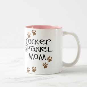 Cockerspaniel-Mama für HundeMamas Zweifarbige Tasse