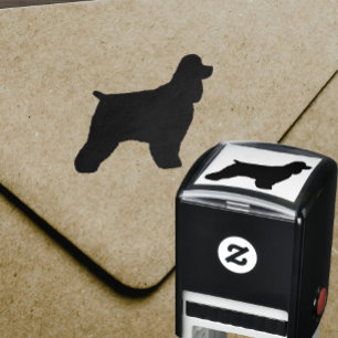 Cockerspaniel-Silhouette Permastempel