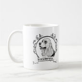 Cockerspaniel T - Shirt Kaffeetasse (Links)