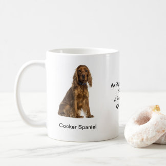 Cockerspaniel-Tasse - mit zwei Bildern und einem Kaffeetasse