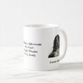 Cockerspaniel-Tasse - mit zwei Bildern und einem Kaffeetasse (VorderseiteRechts)