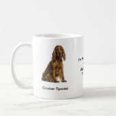 Cockerspaniel-Tasse - mit zwei Bildern und einem Kaffeetasse (Links)
