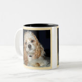 Cockerspaniel-Tasse Zweifarbige Tasse (Vorderseite Links)