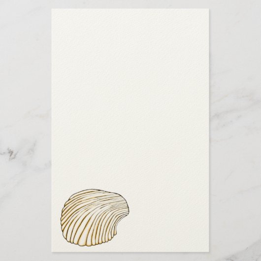 Cockle Muschel Stationery Briefpapier (Vorderseite)