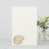 Cockle Muschel Stationery Briefpapier (Stehend Vorderseite)