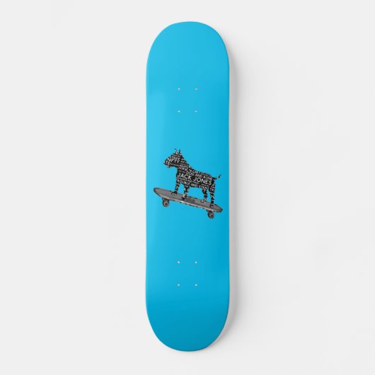 Cockney-Jargon-Bullterrier-Skateboard Skateboard (Vorderseite)