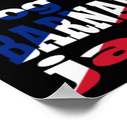 Cockney Rhymslang über Black Union Jack Poster (Ecke)