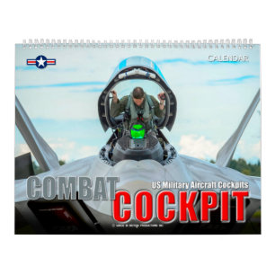 COCKPIT BEKÄMPFEN - Cockpits für US-Militärflugzeu Kalender