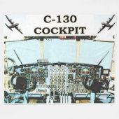 COCKPIT C-130 FLEECEDECKE (Vorderseite (Horizontal))