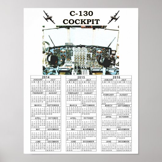 COCKPIT C-130 POSTER (Vorne)