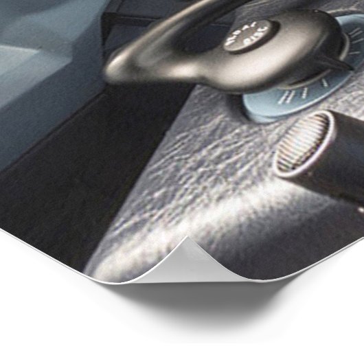 Cockpit des Airbus A380 Poster (Ecke)