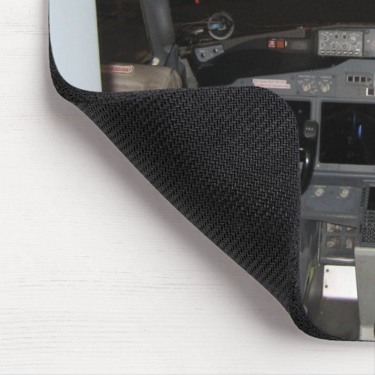 Cockpit-Düsenflugzeug Mousepad (Ecke)