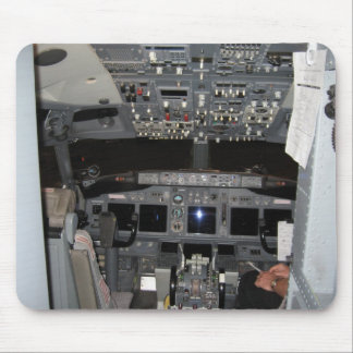 Cockpit-Düsenflugzeug Mousepad