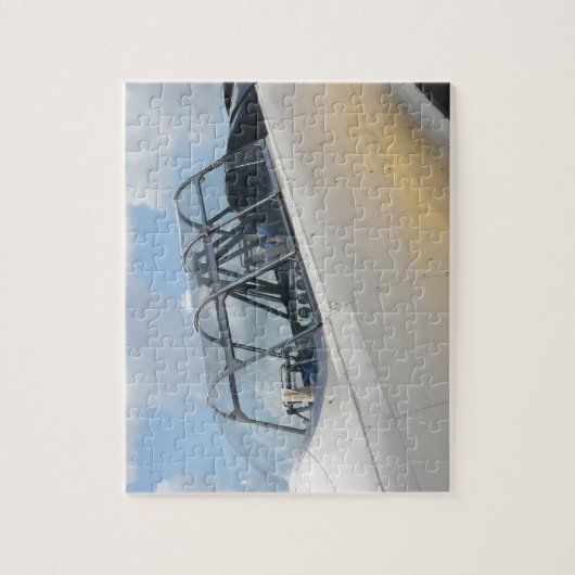 Cockpit für Vintage Militärflugzeuge Puzzle (Vertikal)