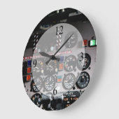 Cockpit Große Wanduhr (Winkel)