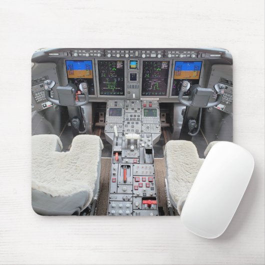 Cockpit-Mouse-Pad für Challenger 300 Mousepad (Mit Mouse)