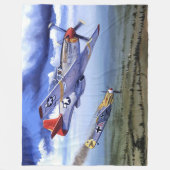 COCKPIT P-51, (ROTE SCHWÄNZE, merken den schwarzen Fleecedecke (Vorderseite)