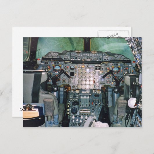 Cockpit-Postkarte Postkarte (Vorne/Hinten)