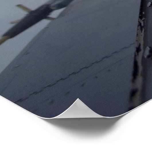 Cockpit Selfie Poster (Ecke)