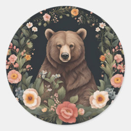 Cockpitbär Runder Aufkleber