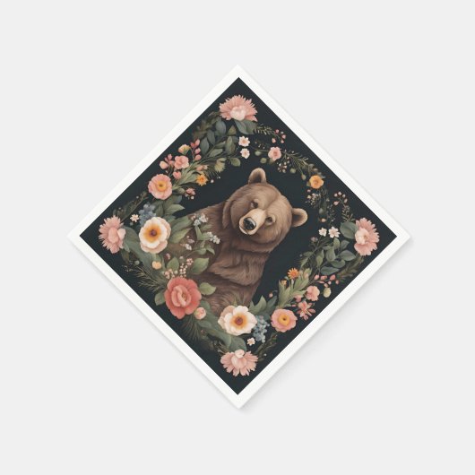 Cockpitbär Serviette (Ecke)