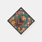 Cockpitbär Serviette (Ecke)