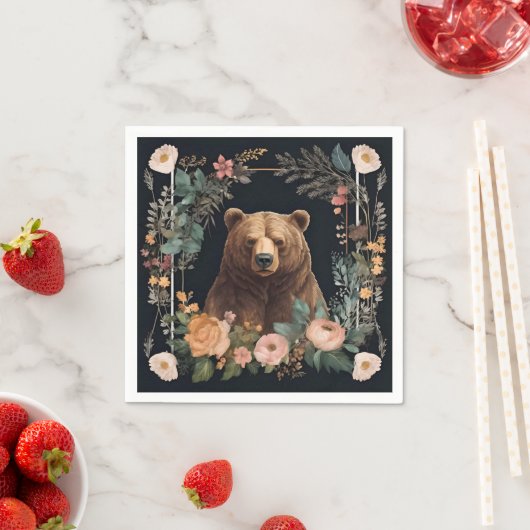 Cockpitbär Serviette (Beispiel)