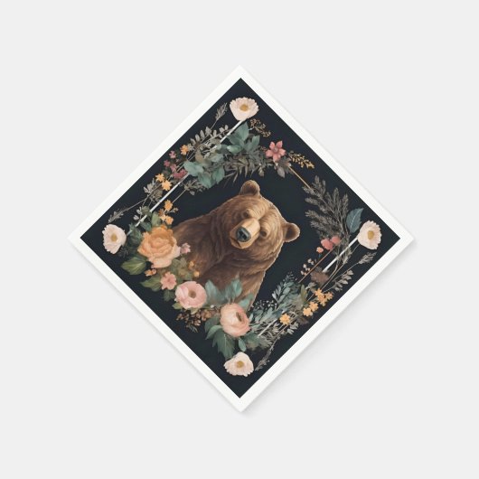 Cockpitbär Serviette (Ecke)