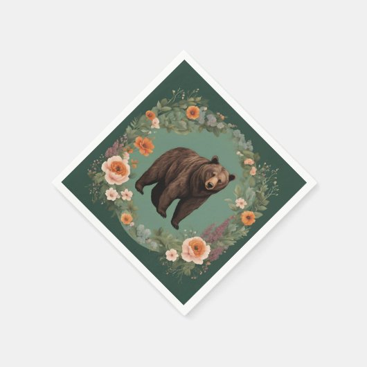 Cockpitbär Serviette (Ecke)