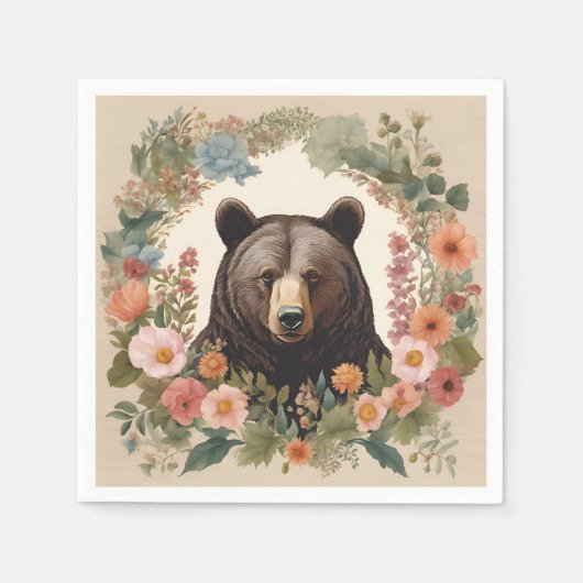 Cockpitbär Serviette (Vorderseite)