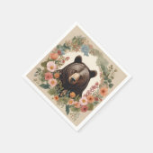 Cockpitbär Serviette (Ecke)