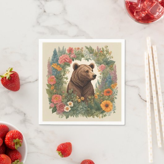 Cockpitbär Serviette (Beispiel)