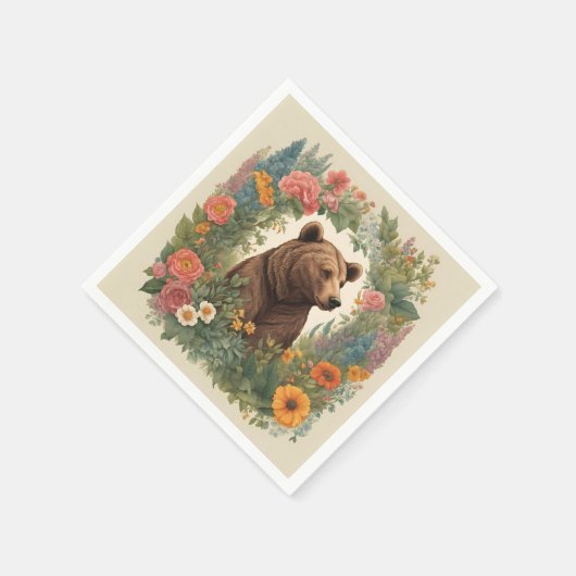 Cockpitbär Serviette (Ecke)