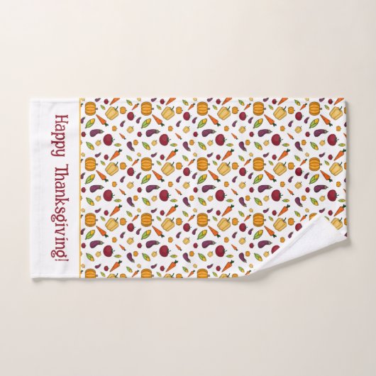 Cockpitgemüse Erntedank weiß Handtuch (Handtuch)