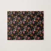 Cockpitkern Blume Erntedank schwarz Puzzle (Horizontal)