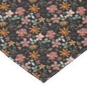 Cockpitkern Blume Erntedank schwarz Tischdecke (Schrägansicht)