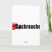 Cockroach Greeting Cards Karte (Rückseite)