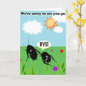 Cockroach Greeting Cards Karte (Gelbe Blume)