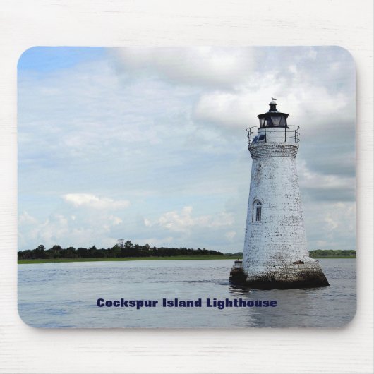 Cockspur-Insel-Leuchtturm Mousepad (Vorne)