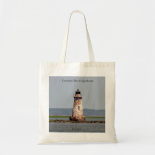 Cockspur Insel Leuchtturm Tote Tasche