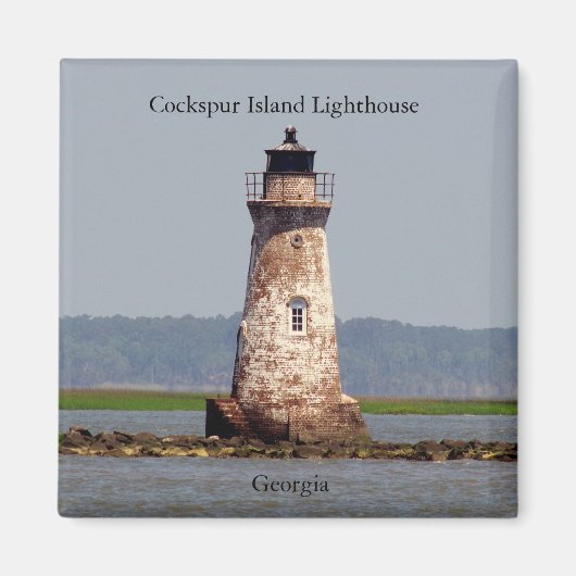 Cockspur Island Lighthouse Magnet (Vorne)